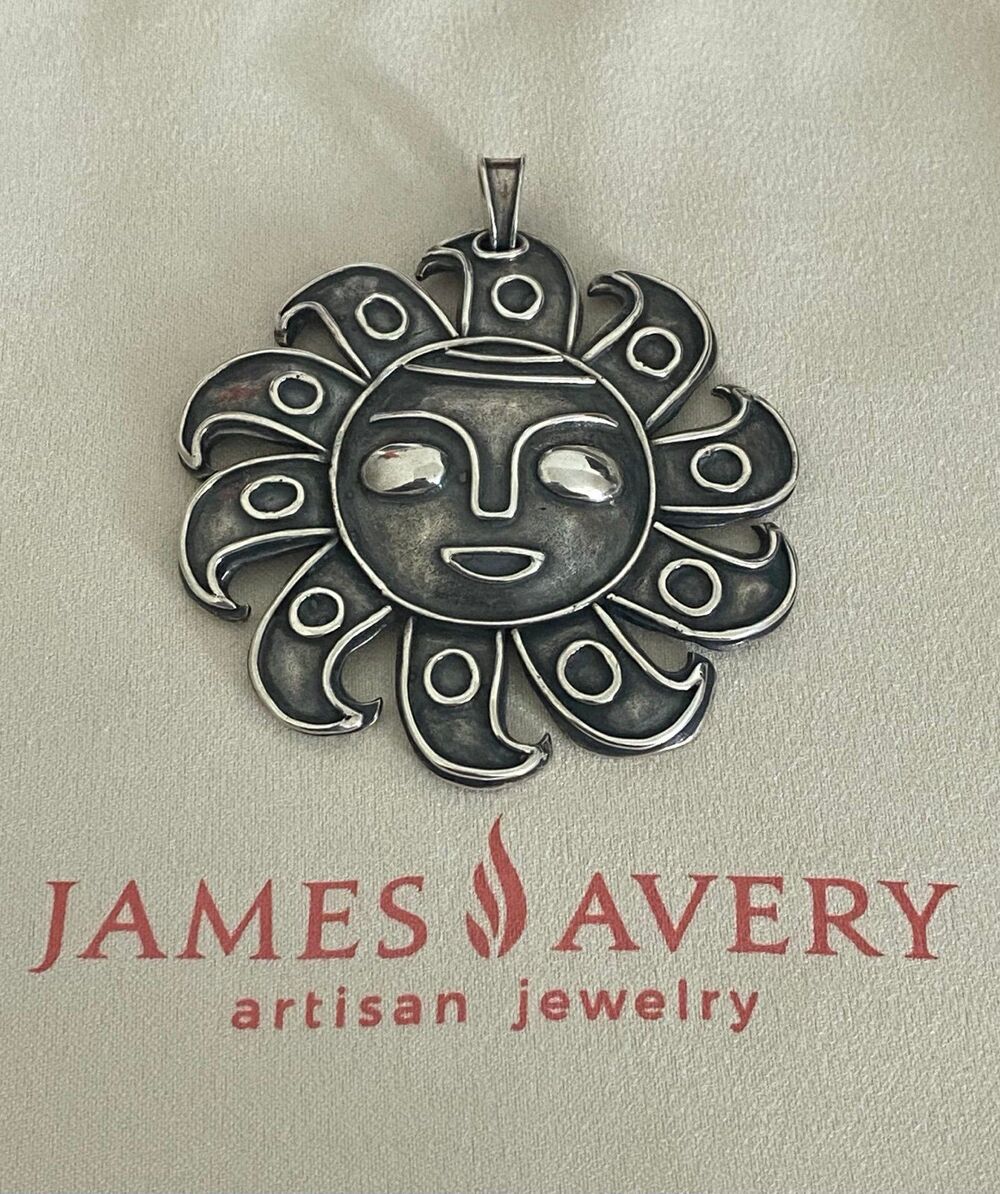 James Avery Retired LARGE Cara Del Sol Pendant